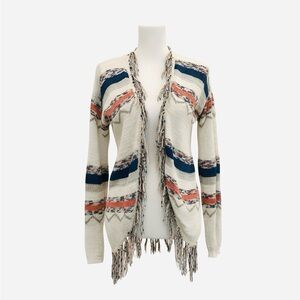 American Rag Multicolor Fringe Cardigan - Size XS, Excellent Condition